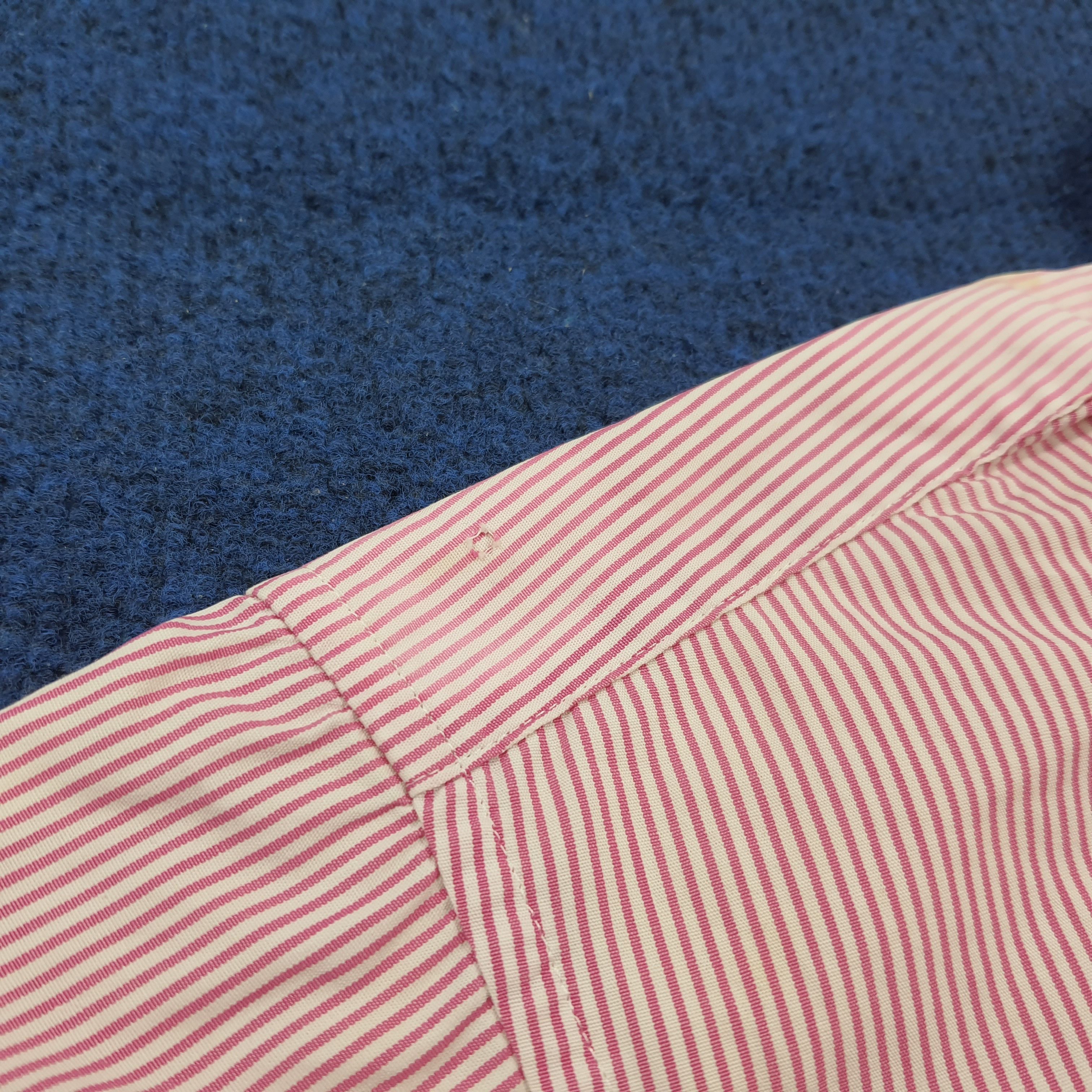 Issey Miyake Rare Issey Miyake Striped Shirt Fire Stitched C294N73 Size US M / EU 48-50 / 2 - 10 Thumbnail