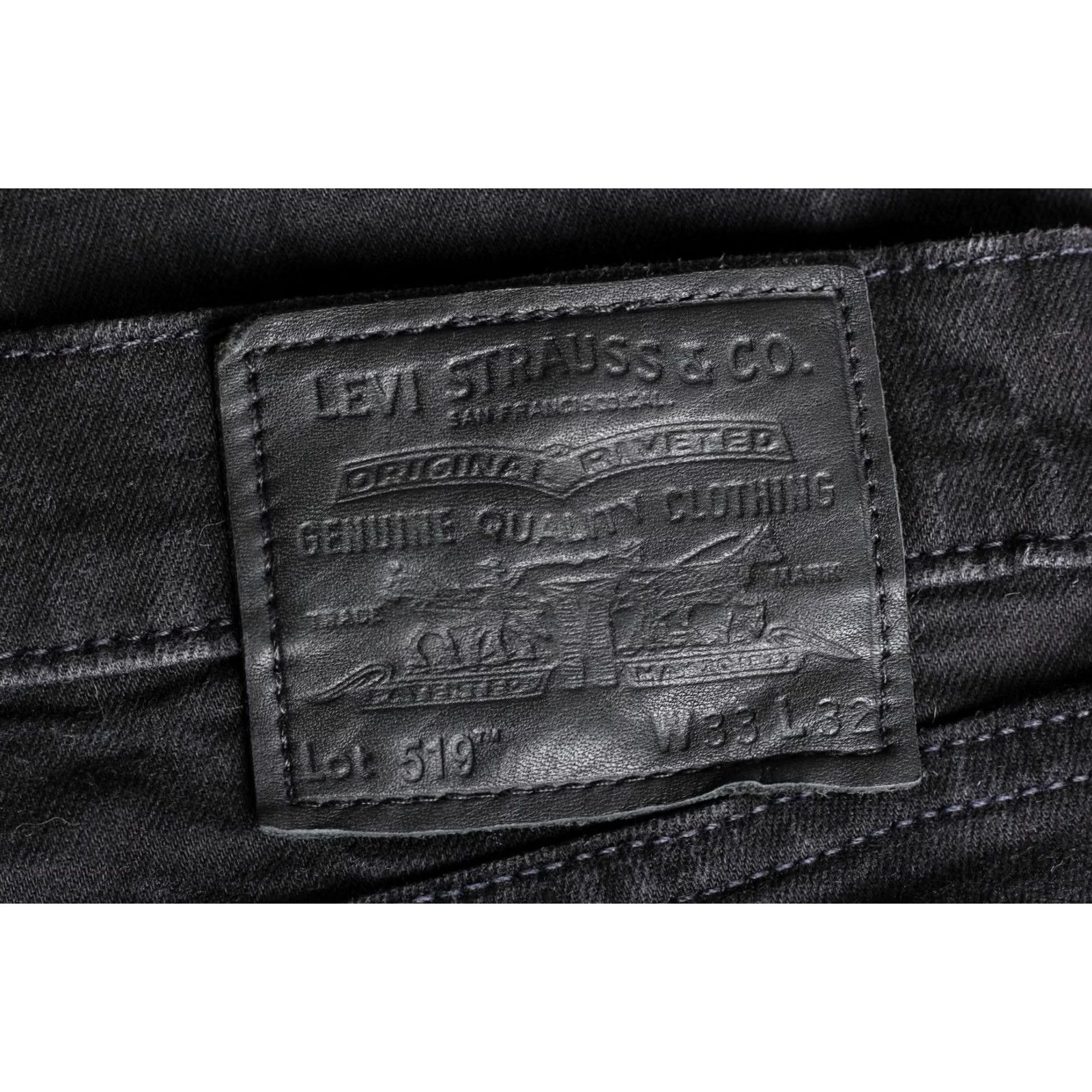 Levi's LEVI’S 519 Jeans Men W33 L32 Premium Big E Extreme Skinny Stretch DZ8267 Denim Black 5-Pocket Rise Mid Slim Fit XS? No Size US 33 - 4 Thumbnail