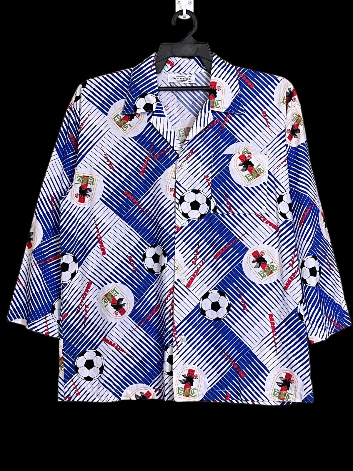 Sports Specialties VINTAGE JFA JAPAN NATIONAL TEAM FC 3/4 HAND BUTTON UPS SHIRT Size US L / EU 52-54 / 3 - 1 Thumbnail