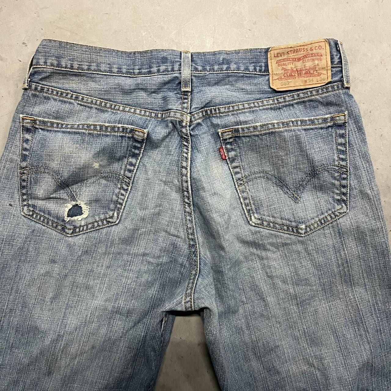 Levi's × Vintage Vintage Y2K Super Baggy Levis tall Skater style Denim Jeans! Size US 34 / EU 50 - 7 Thumbnail