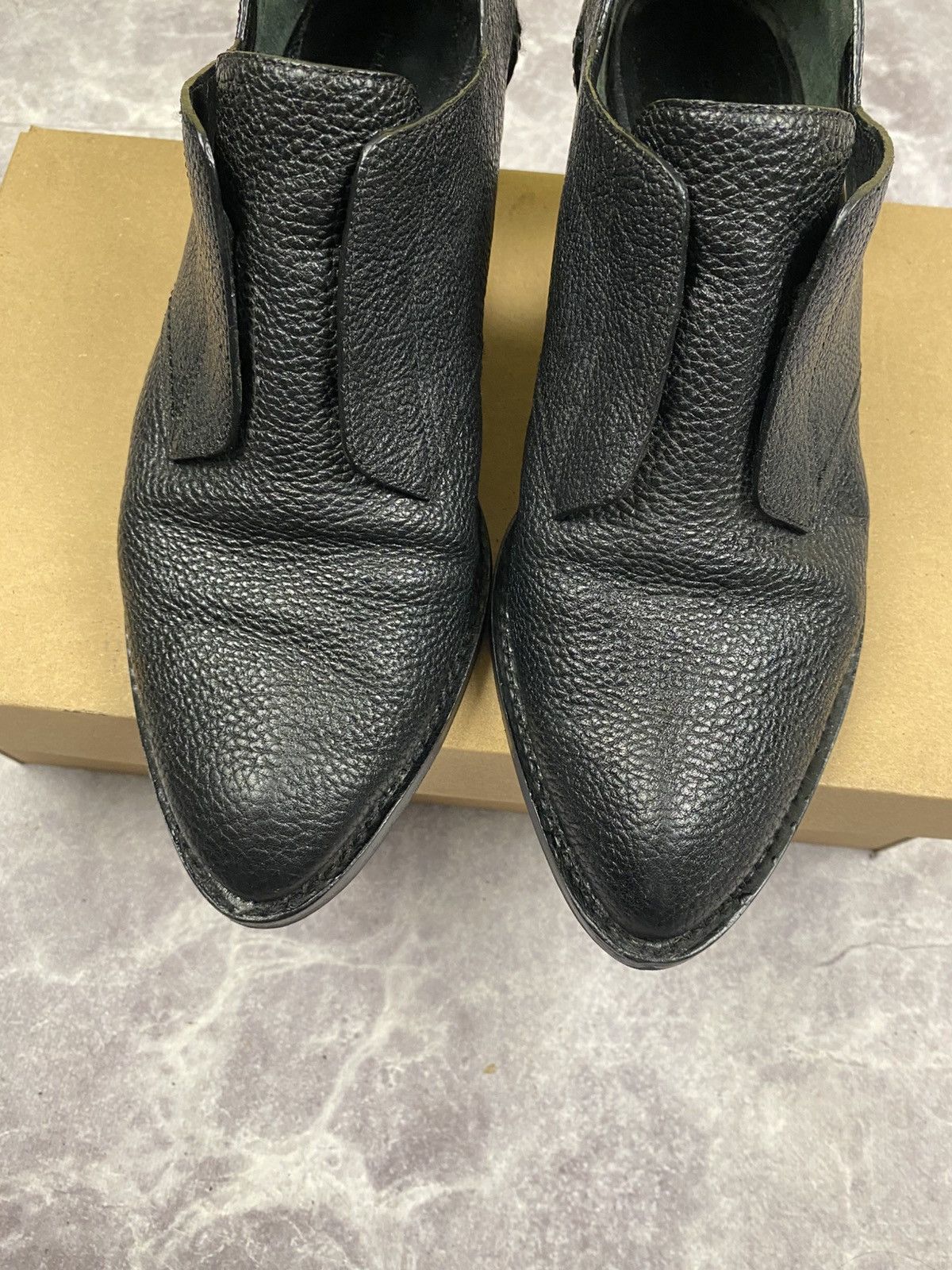 Alexander Wang Alexander Wang Zoe Black Leather Avant-garde Shoes Size: 41 Size US 11 / IT 41 - 6 Thumbnail