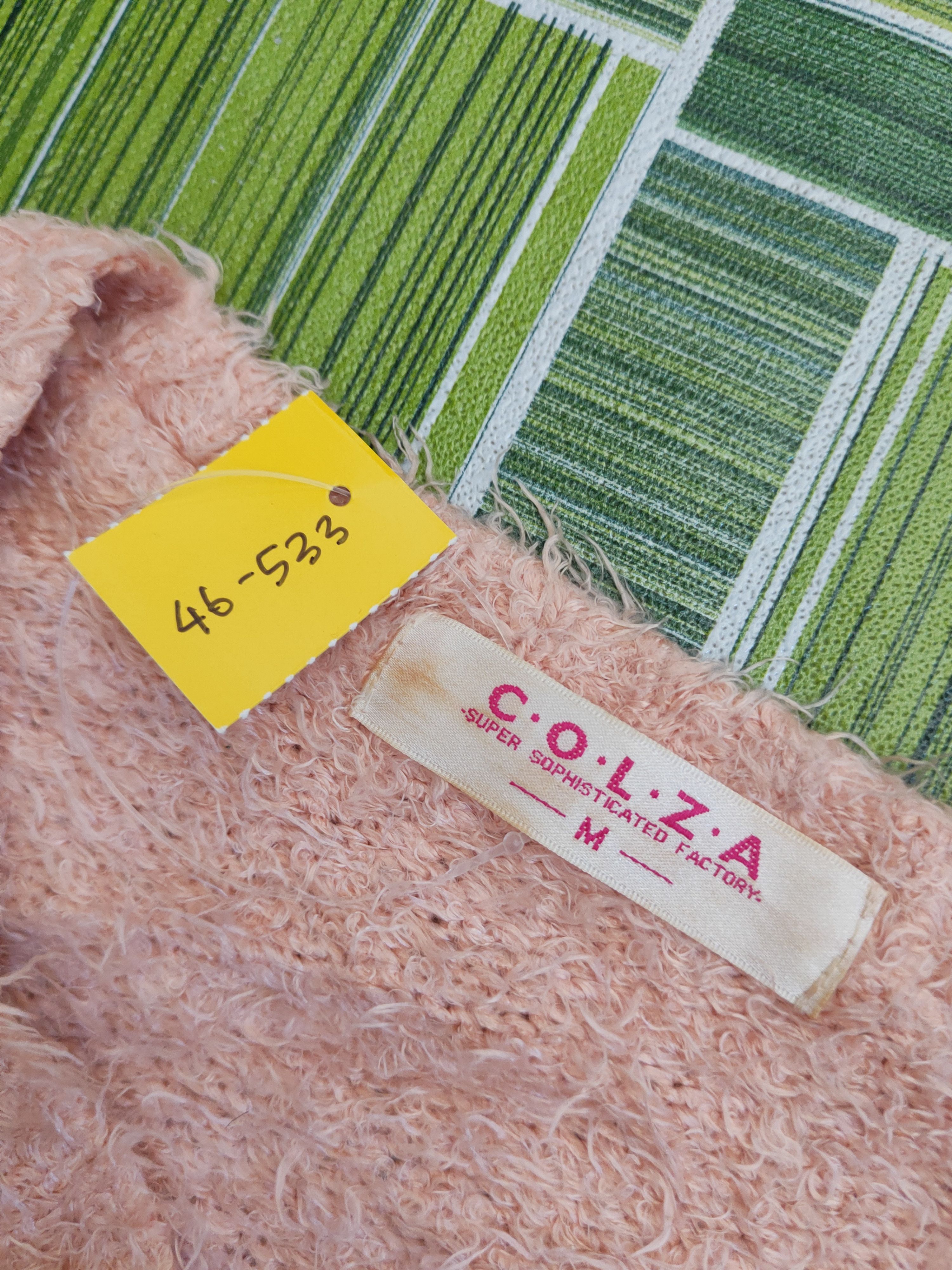 Japanese Brand DL Colza Orange peach shaggy Fur Mohair Knitwear #46-533 Size M / US 6-8 / IT 42-44 - 12 Thumbnail