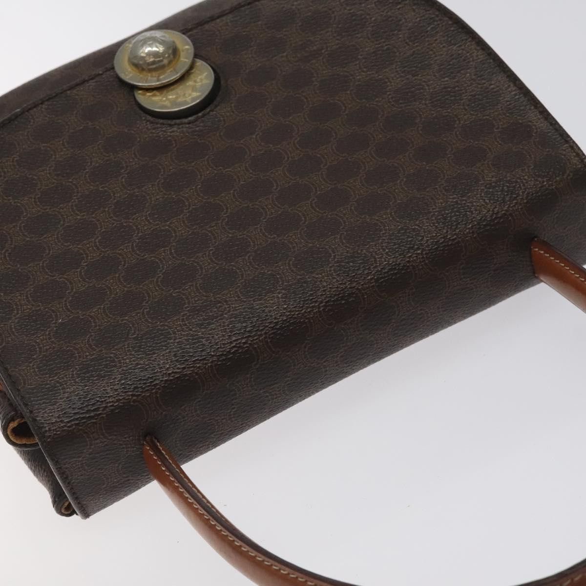 Celine CELINE Macadam Canvas Hand Bag Pvc Leather Brown Gold Size ONE SIZE - 6 Thumbnail