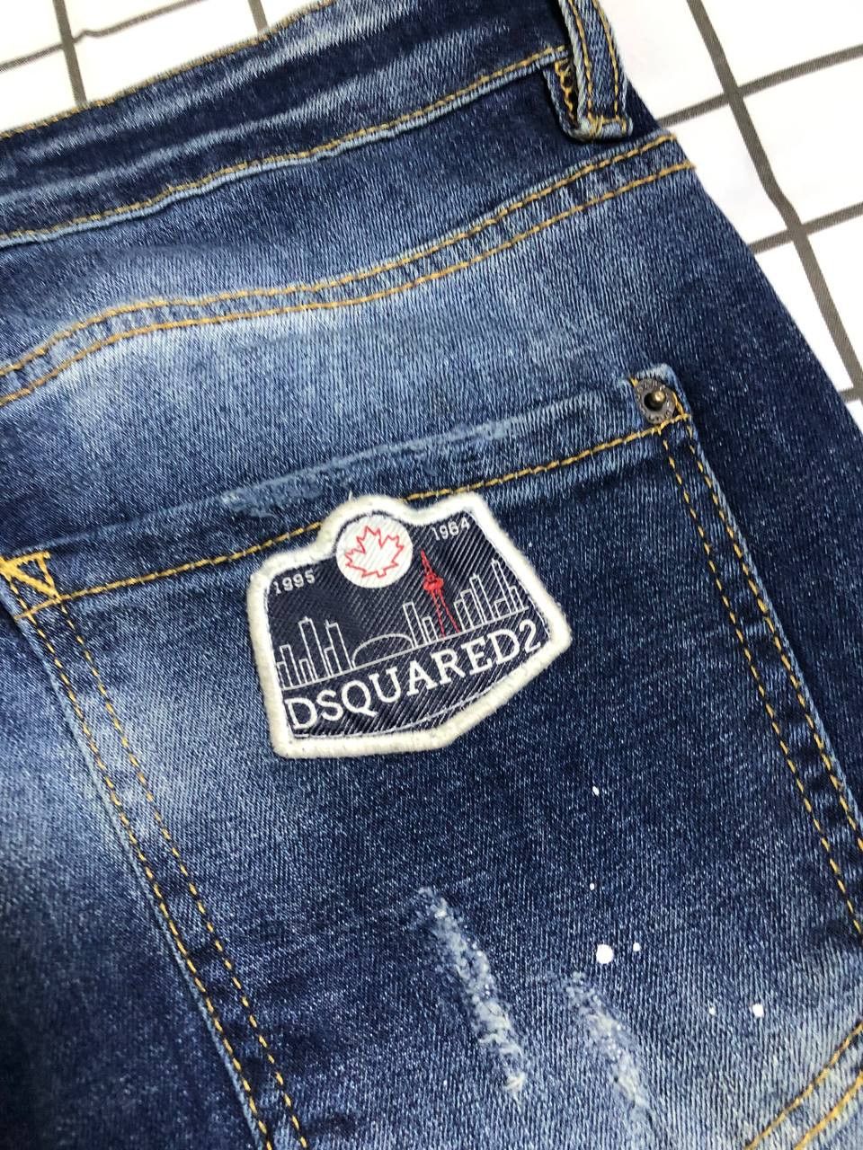 Dsquared2 Dsquared2 Vintage Floral Fish Pockets Distressed Denim Jeans Size US 32 / EU 48 - 23 Thumbnail