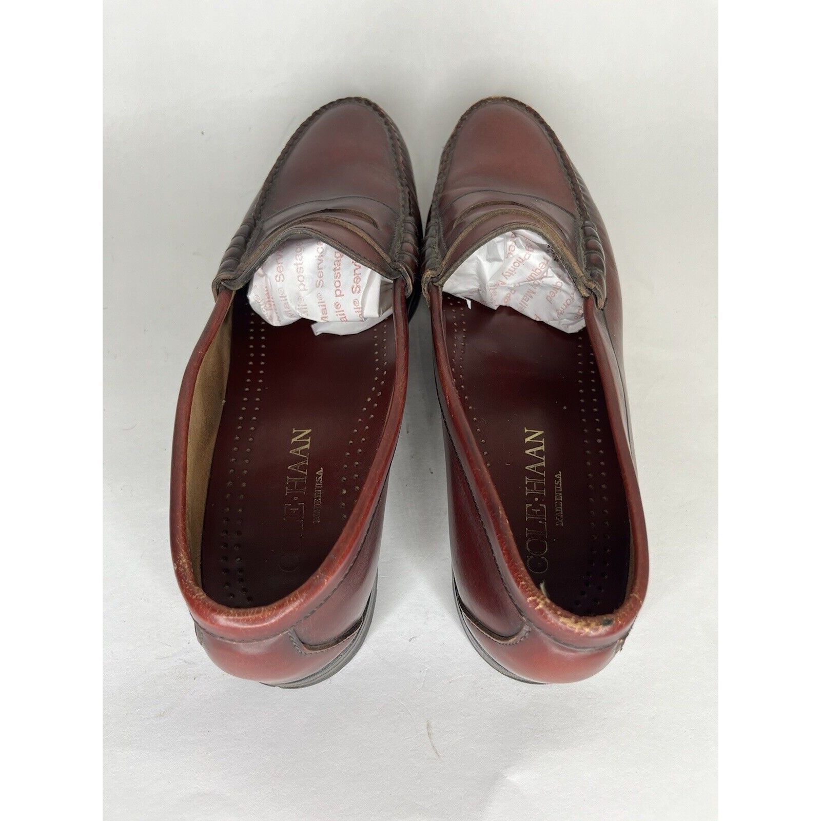 Cole Haan Cole Haan Burgundy Brown Slip On Penny Loafers Dress Shoes M Size US 11 / EU 44 - 4 Thumbnail