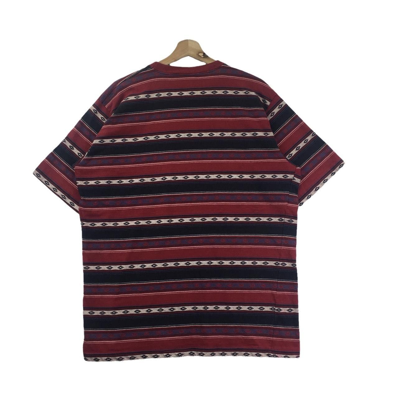 Hang Ten Vtg 80’ HANG TEN SURFING Hawaii Aztec Striped Tee Size US XL / EU 56 / 4 - 4 Thumbnail