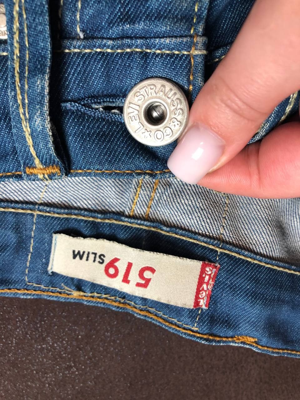 Levi's Levi's 519 Jeans Mens Straight Button Fly Blue Denim Size US 30 / EU 46 - 10 Thumbnail