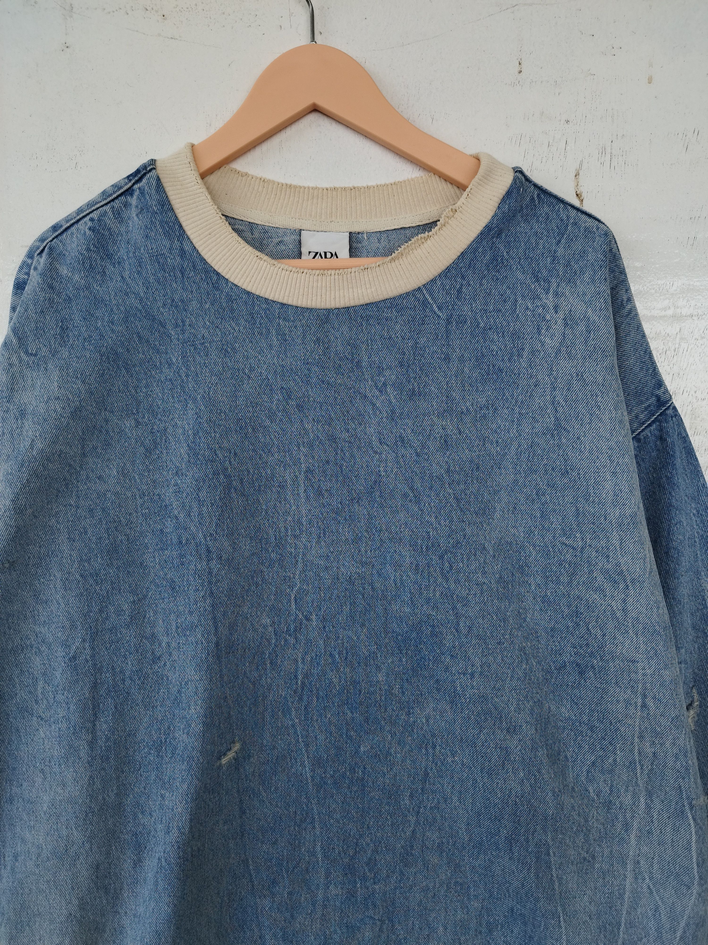Zara Zara Man sweatshirt jeans distressed design Size US XL / EU 56 / 4 - 2 Thumbnail