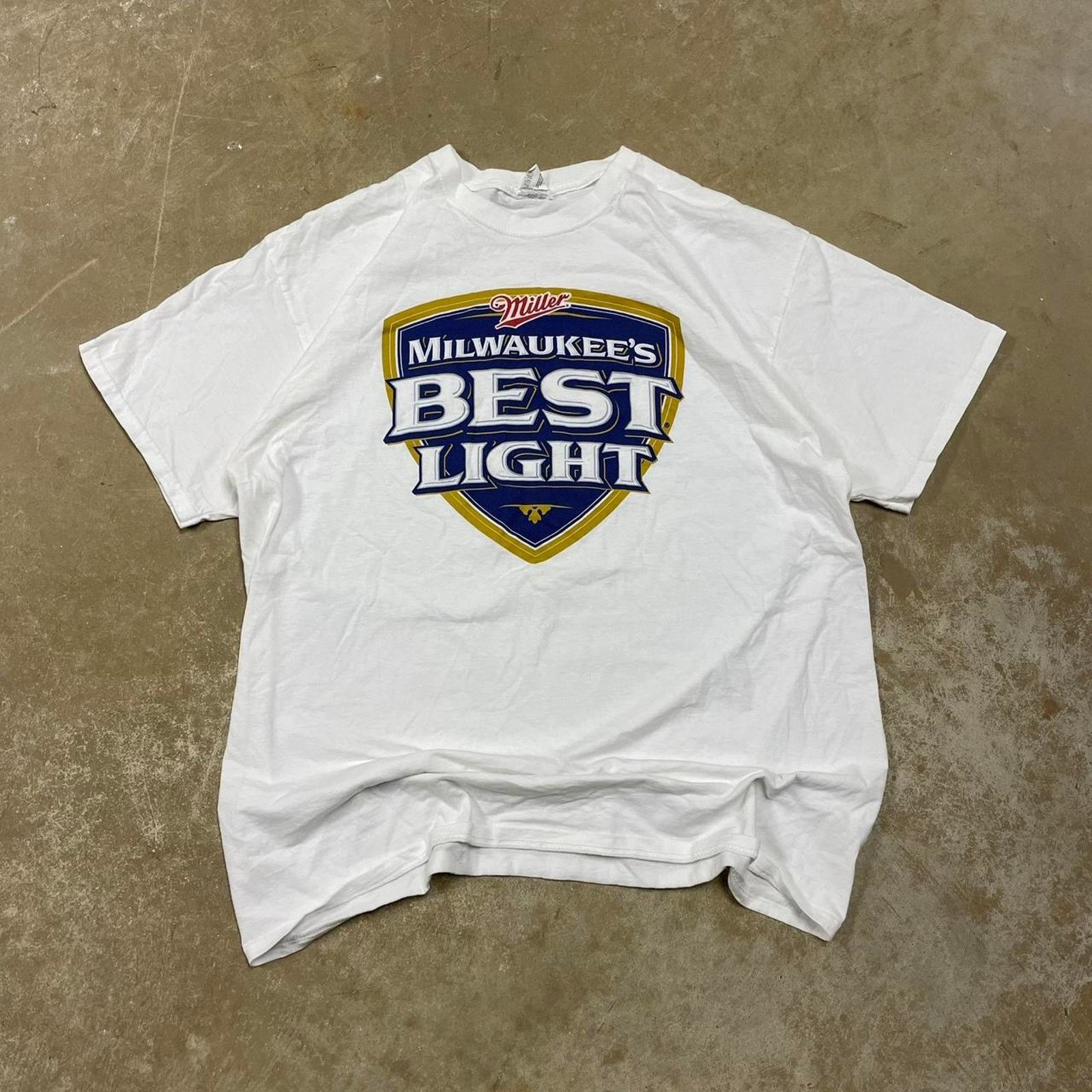 Fruit Of The Loom Miller lite vintage t shirt white size XL Size US XL / EU 56 / 4 - 1 Thumbnail
