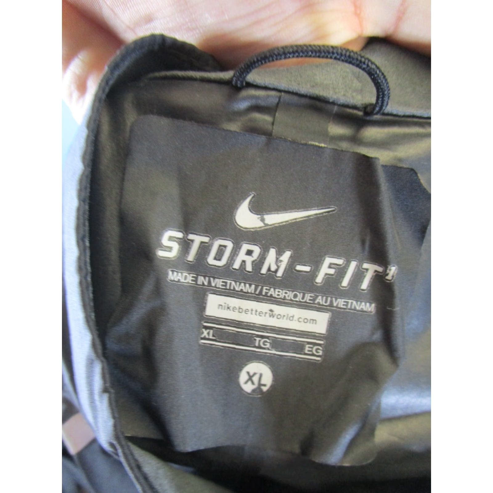 Nike VINTAGE Nike Jacket Mens XL Black Softshell Storm-FIT Full Zip Track Jacket Mens XL Black Nike Storm-FIT Wear-tape Tear? Size US XL / EU 56 / 4 - 7 Thumbnail