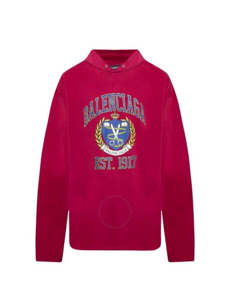 Balenciaga Balenciaga Red Wheat Pattern Hoodie Sweatshirt Size US L / EU 52-54 / 3 - 4 Thumbnail