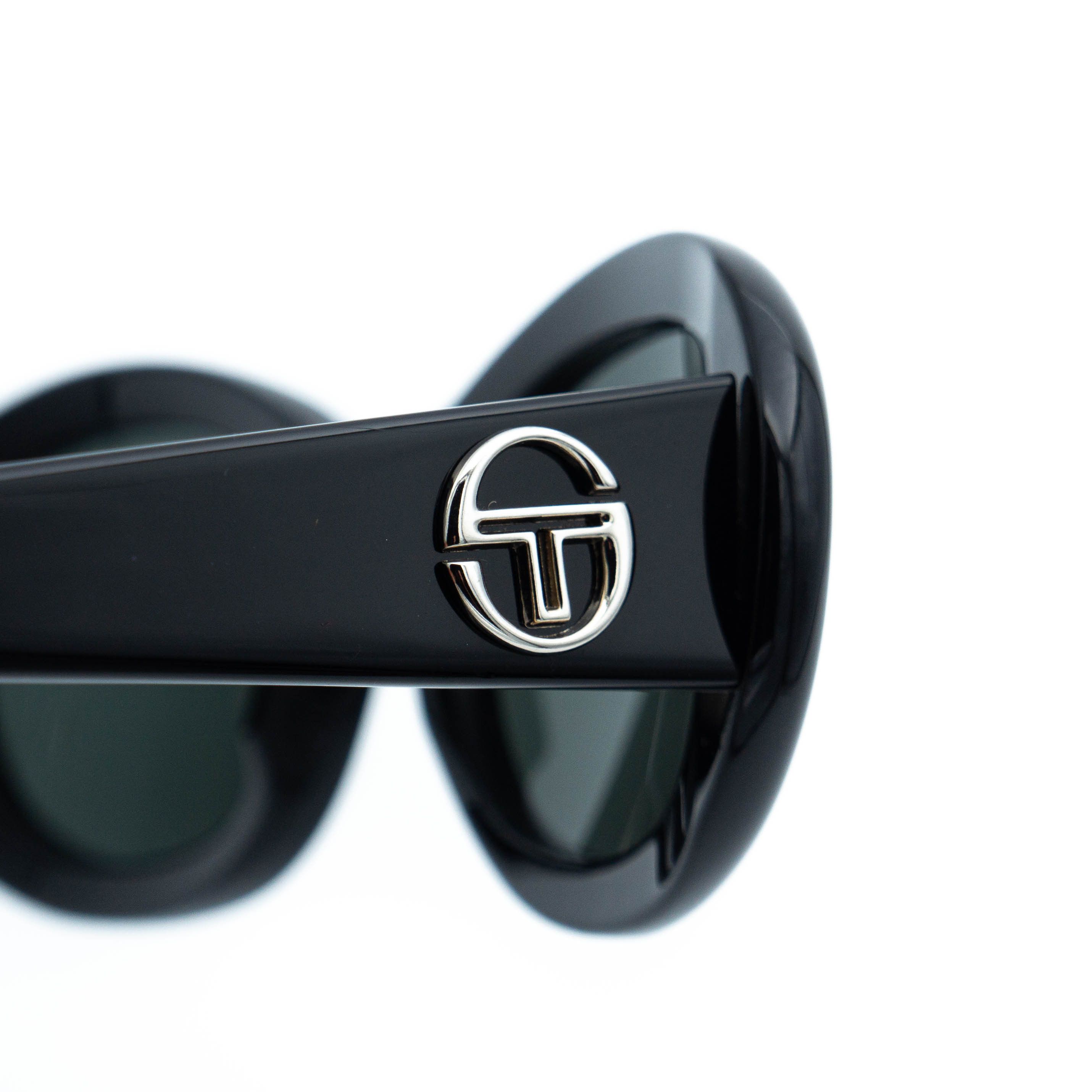 Sergio Tacchini Sergio Tacchini ST 1538-S Black Oval Sunglasses Vintage Size ONE SIZE - 5 Thumbnail