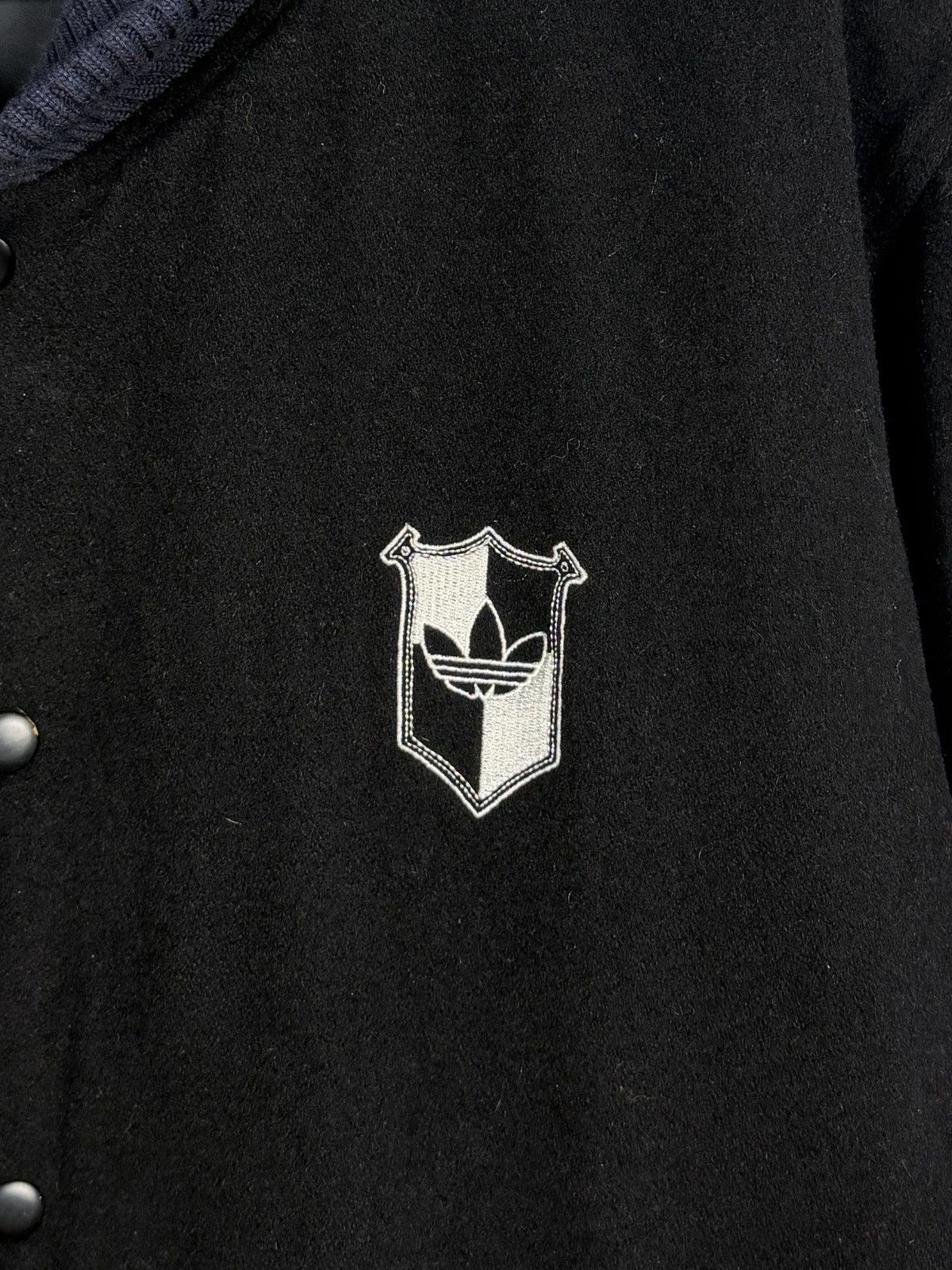 Adidas Adidas Originals Y2K Varsity Bomber Wool Jacket Snap Buttons Size US L / EU 52-54 / 3 - 7 Thumbnail