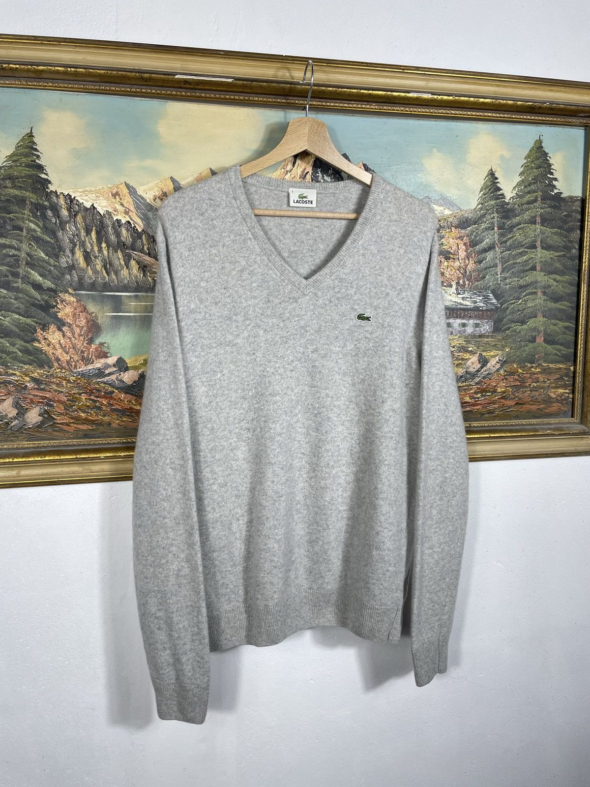 Lacoste × Vintage Lacoste retro y2k 00s Jumper Pull Knitwear Old Money Luxury Size US L / EU 52-54 / 3 - 3 Thumbnail