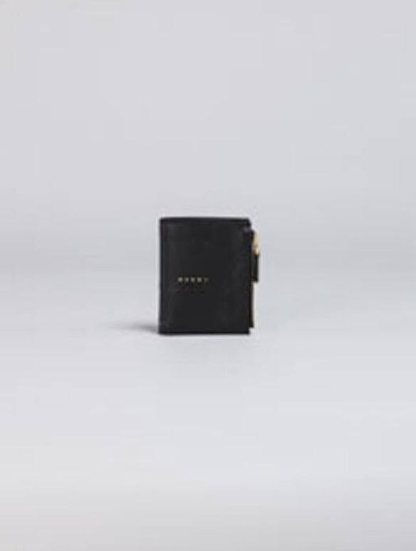 Marni o1w1db10326 Size: OS/Brifold Leather Wallet in Black Size ONE SIZE - 1 Thumbnail
