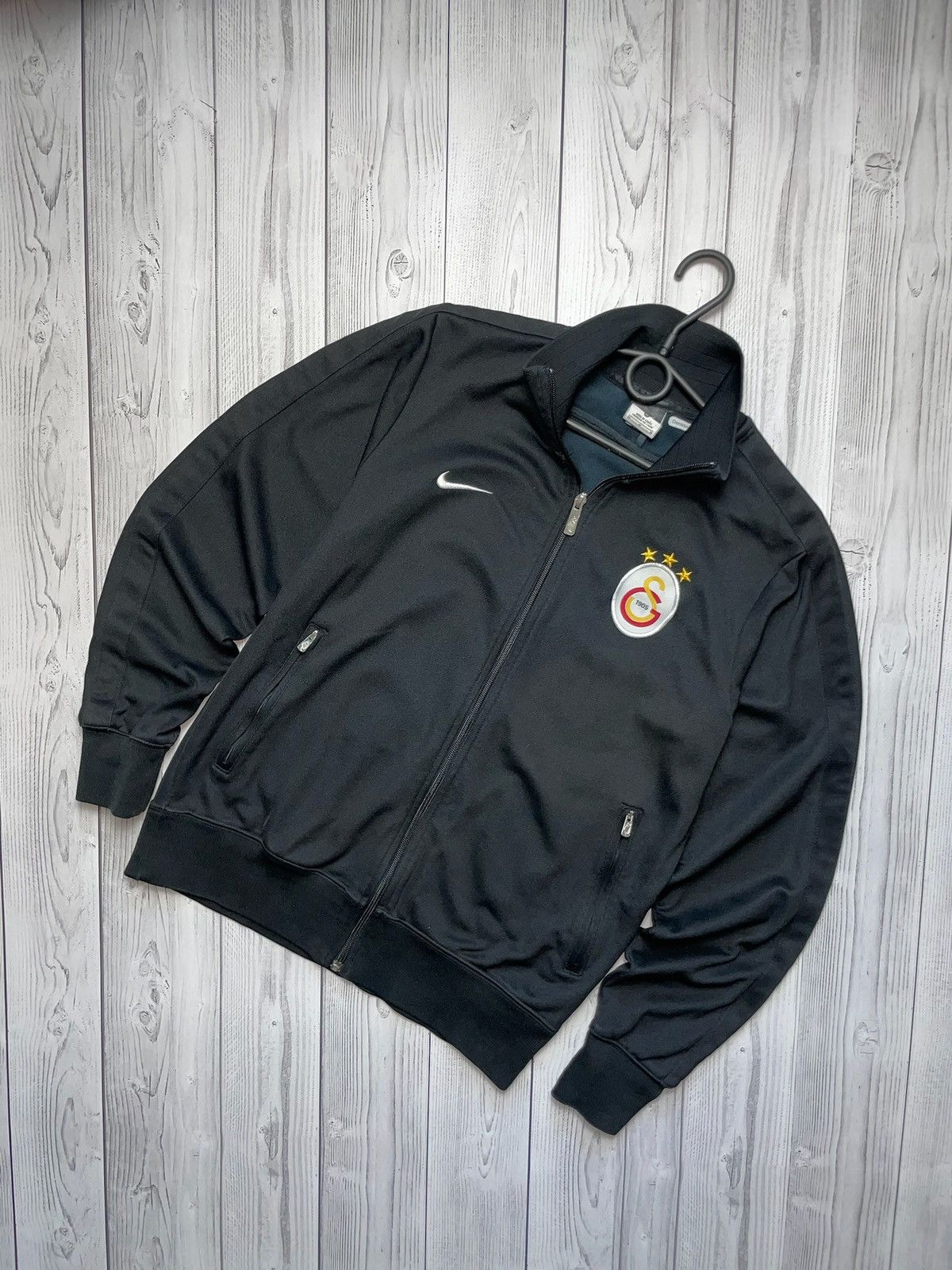 Vintage Nike Galatasaray soccer track jacket black size M