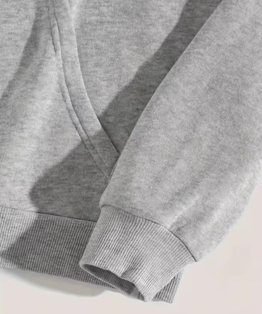 Other Streetwear Retro Smoke Print Gray Sport Hoodie Sweatshirt Size US L / EU 52-54 / 3 - 2 Thumbnail