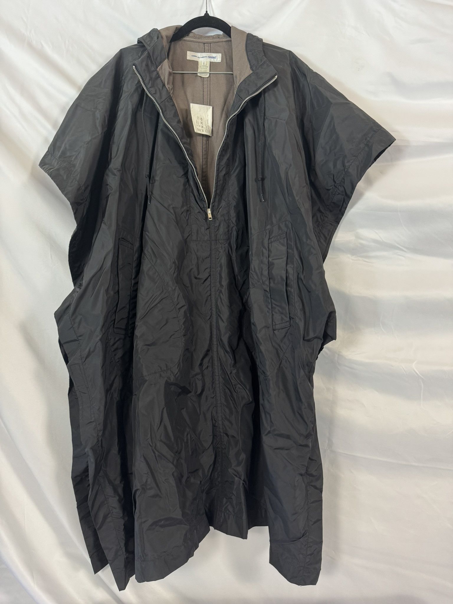 Comme des Garcons Comme des Garçons SHIRT Hooded Poncho Raincoat- W1990 Size S / US 4 / IT 40 - 1 Thumbnail