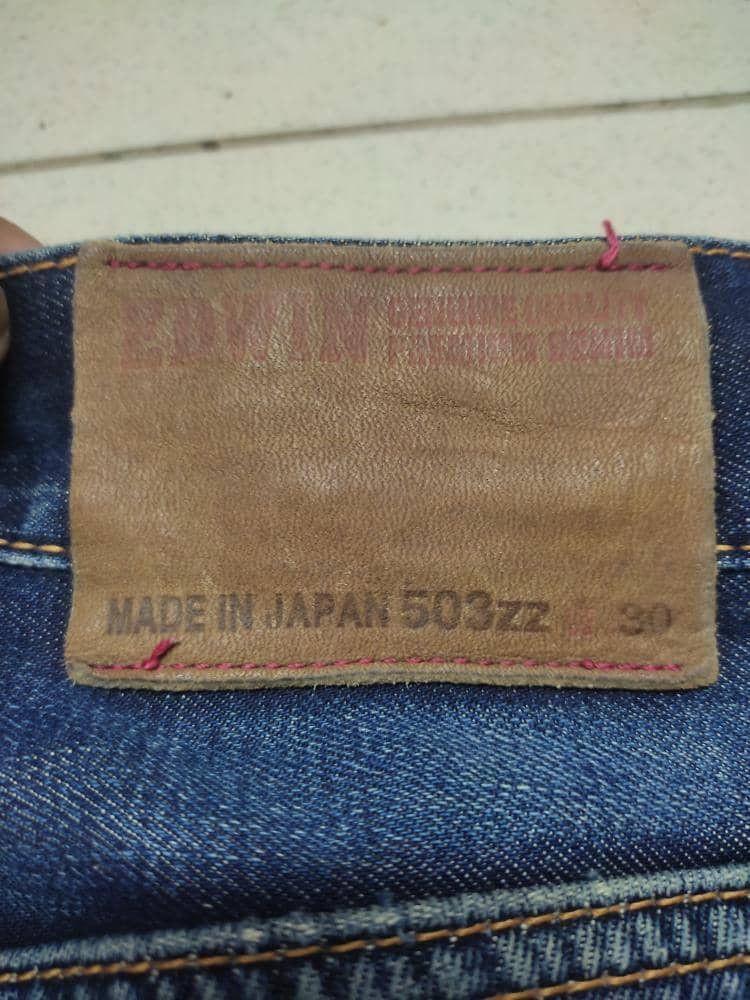 Edwin × Japanese Brand VINTAGE EDWIN 503 PREMIUM DISTRESSED JEANS MUD WASH FADED Size US 31 - 9 Thumbnail