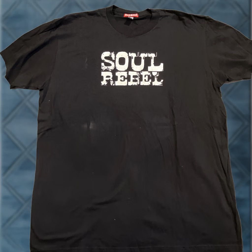 Vintage VINTAGE Soul Rebel Spell Out Graphic T Shirt XL Men Black NWOT RARE Streetwear XL T-Shirt Mens Size US XL / EU 56 / 4 - 1 Thumbnail