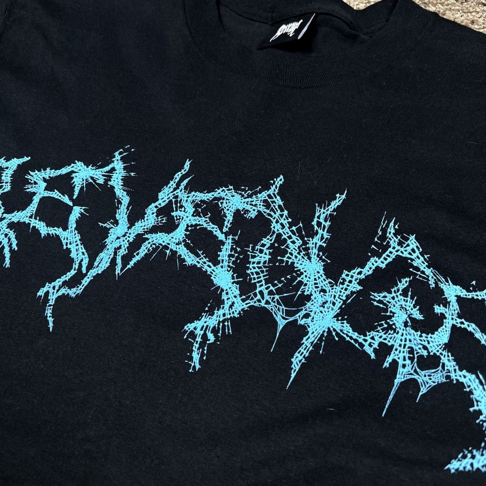 Revenge REVENGE Mens T-Shirt Skull Black Blue Skeleton Graphic Print Crew Neck Short Sleeve Medium M Size US M / EU 48-50 / 2 - 4 Thumbnail