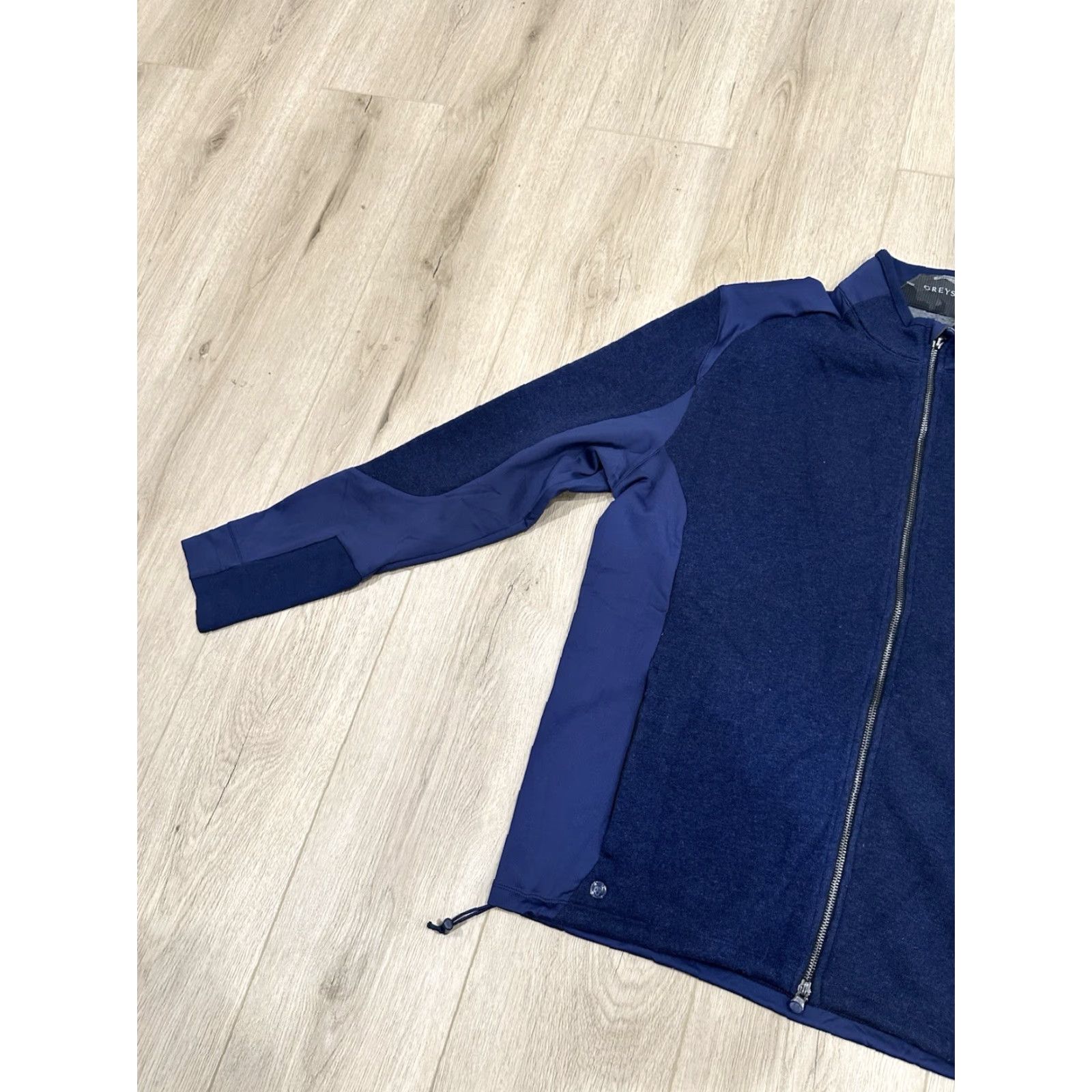 Vintage Greyson Sequoia Luxe Jacket Mens XL Navy Blue Wool Full Zip Golf Outdoor Activewear Casual Travel Anti-Microbial & Anti-Odor Lightweight Short Zip Size US XL / EU 56 / 4 - 4 Thumbnail