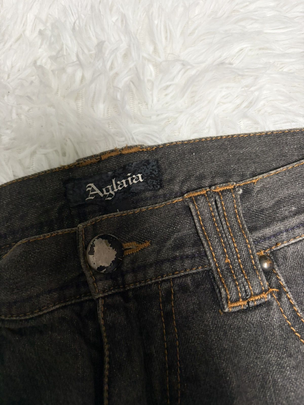 If Six Was Nine 00s Japanese brand fringe flared jeans Size US 32 / EU 48 - 4 Thumbnail