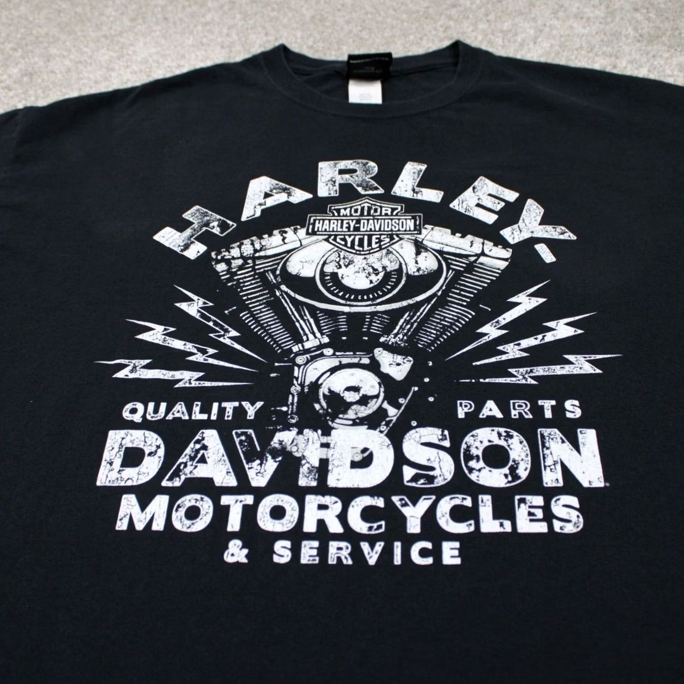 Harley Davidson Harley-Davidson Belize Shirt Mens 2XL Black Graphic Cotton S/S Double Sided T-Shirt Size US XXL / EU 58 / 5 - 4 Thumbnail