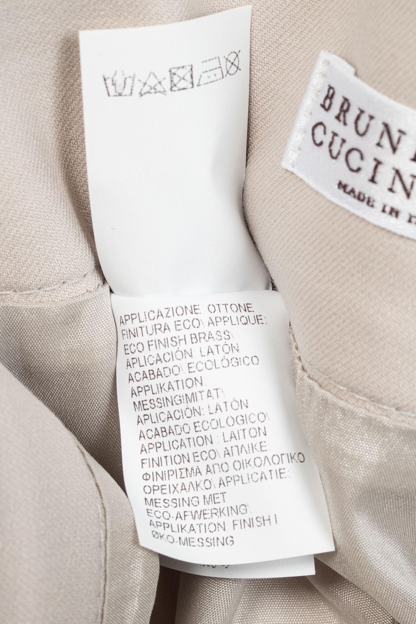 Brunello Cucinelli Brunello Cucinelli SS15 Cotton Monili-Waist Pencil Skirt Size 28" / US 6 / IT 42 - 9 Thumbnail