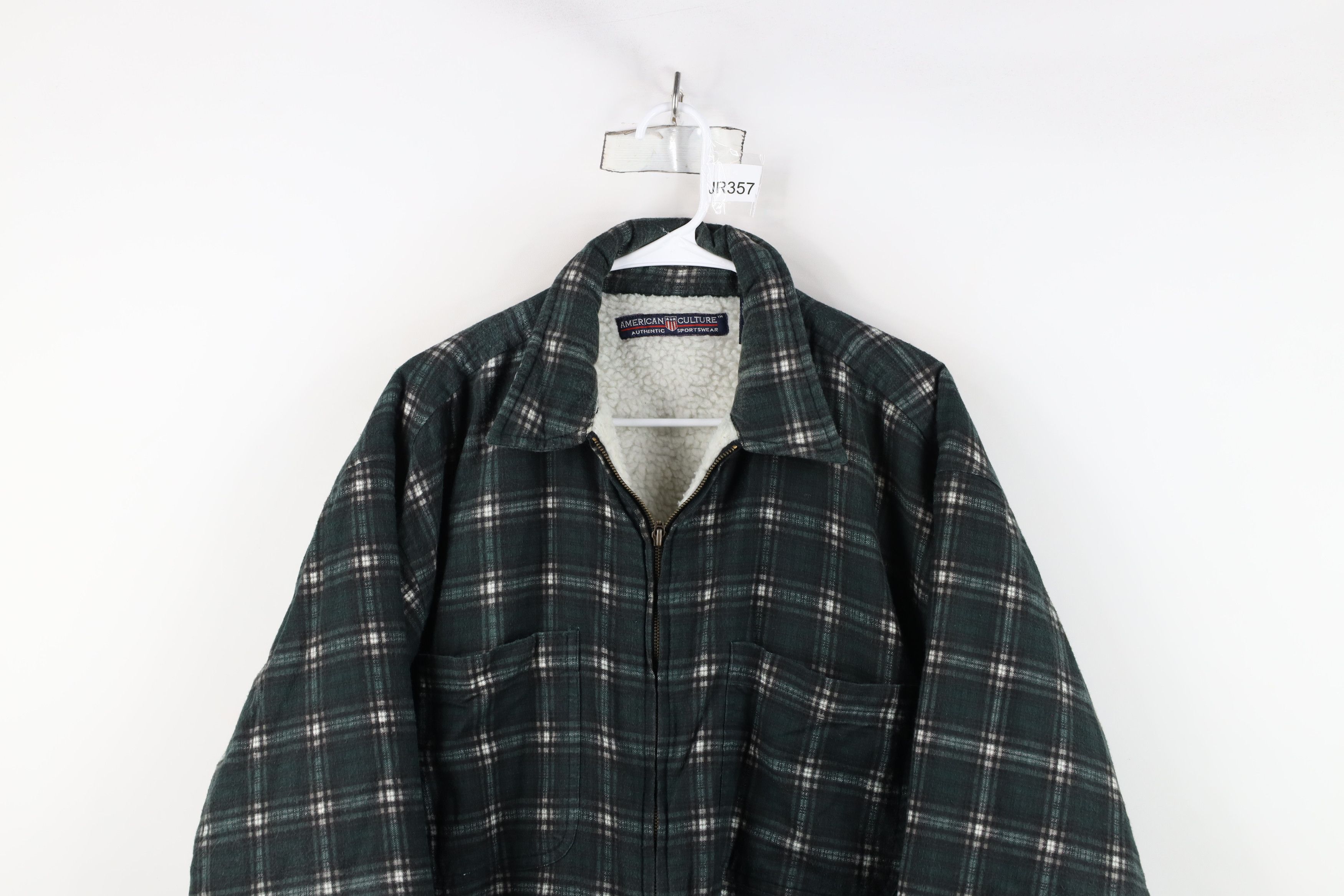 Vintage Vintage 90s Streetwear Fleece Lined Flannel Jacket Plaid Size US XL / EU 56 / 4 - 2 Thumbnail