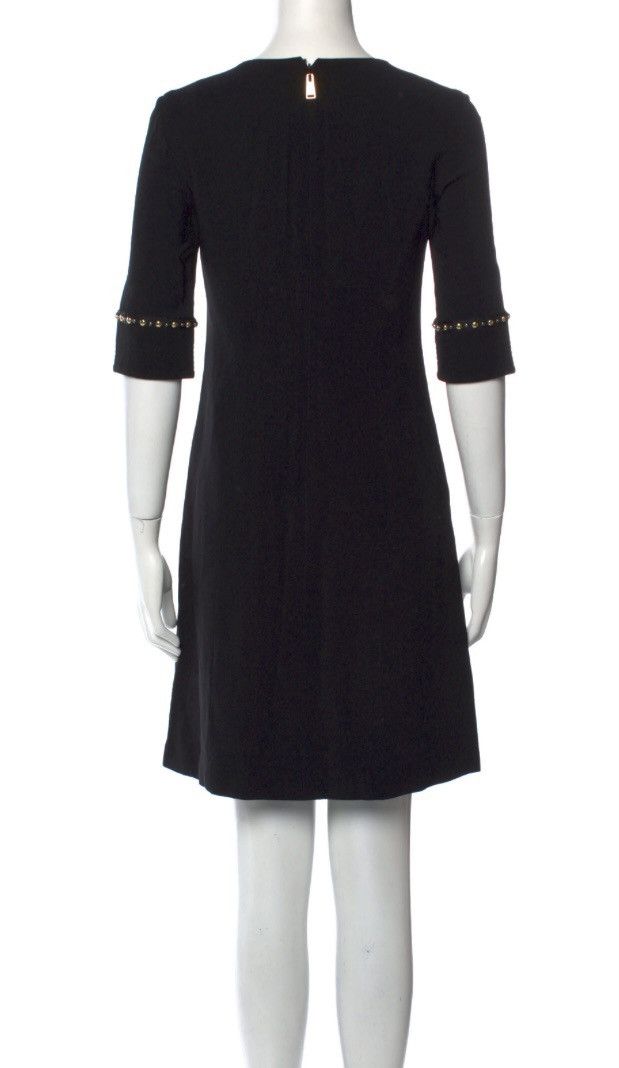 Versace Versace 🇮🇹 Black Stud Sleeve Mini Cocktail Dress Italy 38 NWT Size XS / US 0-2 / IT 36-38 - 7 Thumbnail