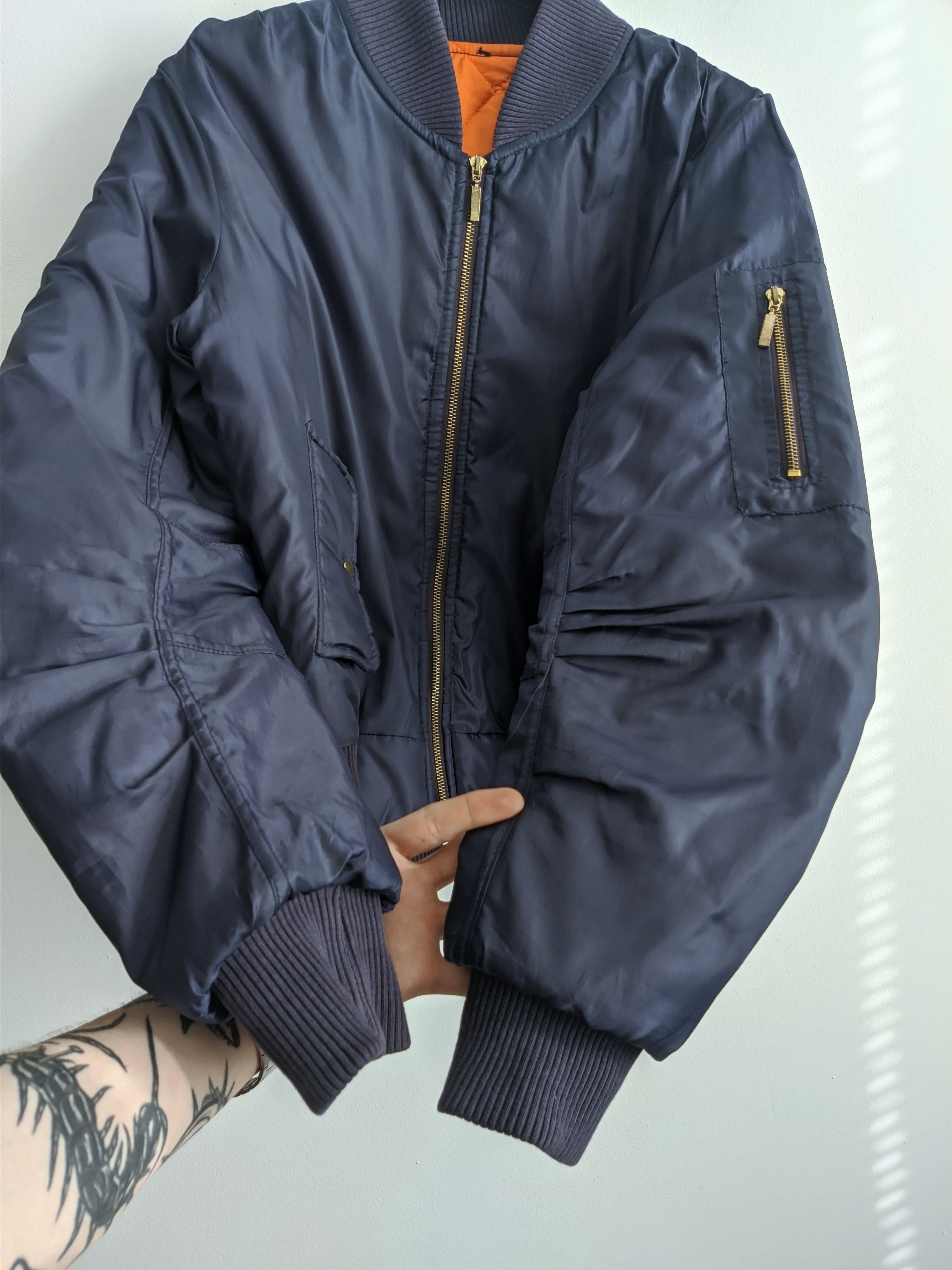 Vintage MA-1 vintage bomber jacket 90s black y2k Size US S / EU 44-46 / 1 - 2 Thumbnail