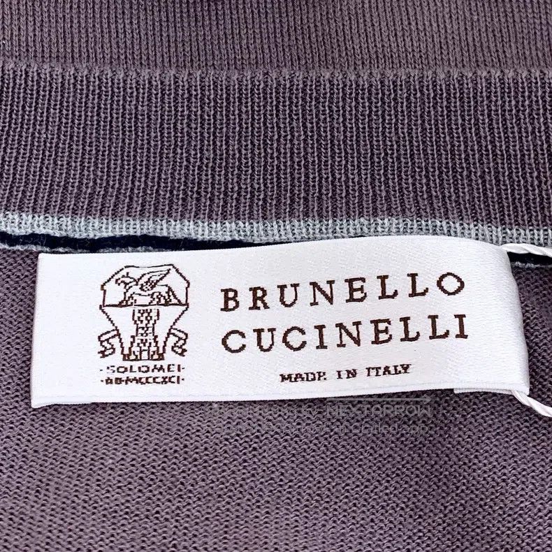 Brunello Cucinelli Brunello Cucinelli Purple cotton V-neck long sleeve sweate Size US M / EU 48-50 / 2 - 5 Thumbnail