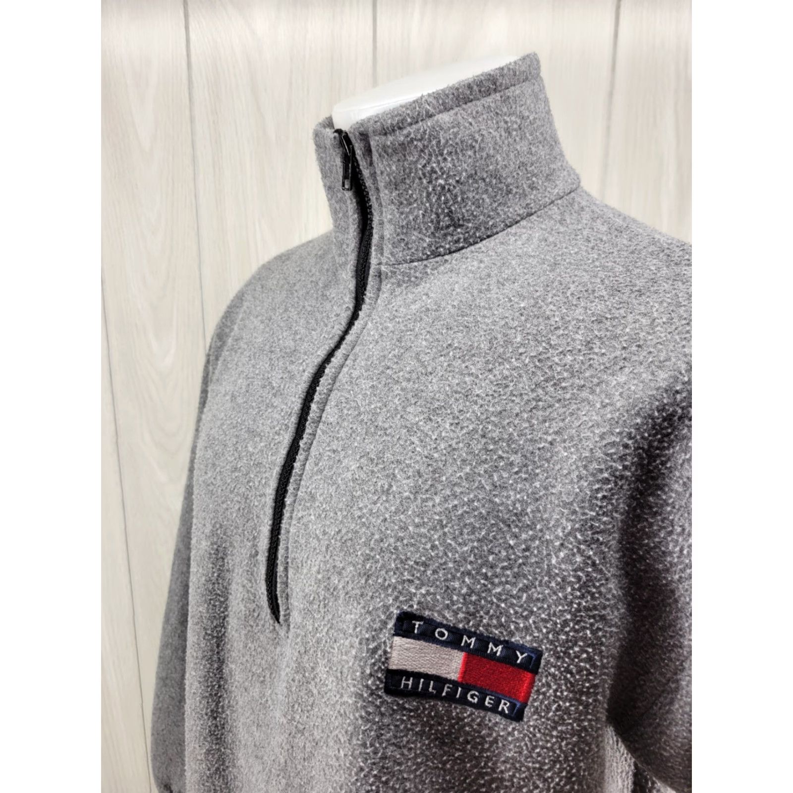 Tommy Hilfiger Vintage Tommy Hilfiger Fleece Sweatshirt Mens M Pullover 1/4 Zip Gray Size US M / EU 48-50 / 2 - 3 Thumbnail