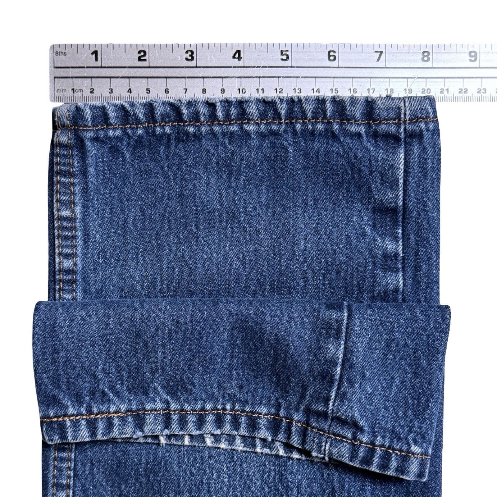 Levi's Levi 505 Jeans Mens 34x30 Blue Light Wash Regular Straight Size US 34 / EU 50 - 6 Thumbnail