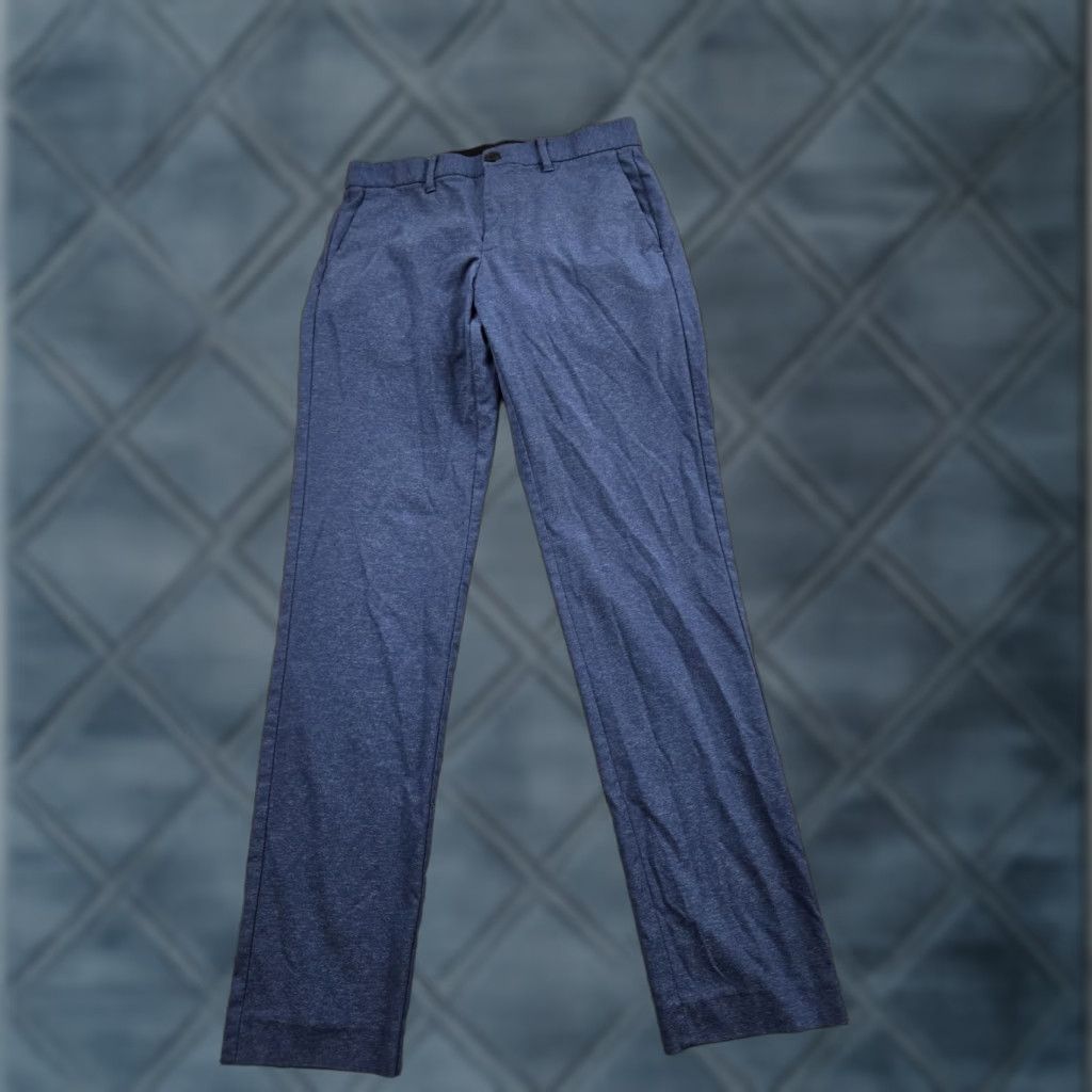 Bonobos Bonobos Chino Pants 29x32 Blue Slim Fit Flat Front Stretch Nylon Blend Mens Size US 29 - 1 Thumbnail