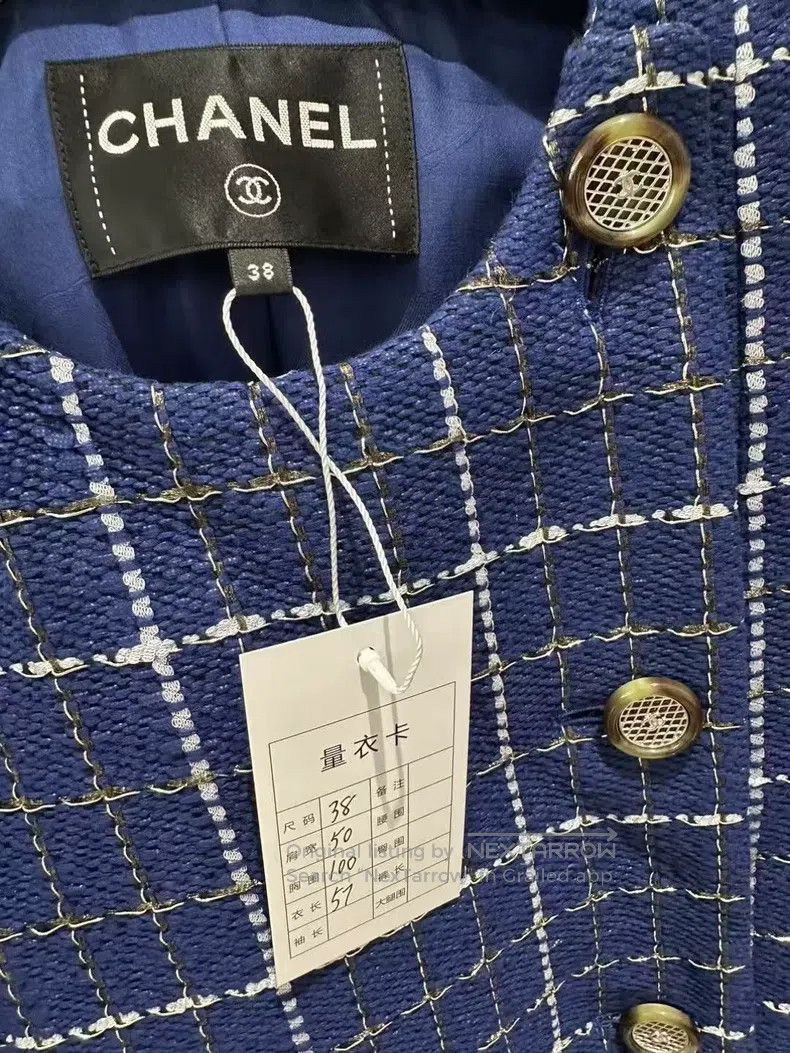 Chanel Chanel Blue tweed vest Size XS / US 0-2 / IT 36-38 - 4 Thumbnail