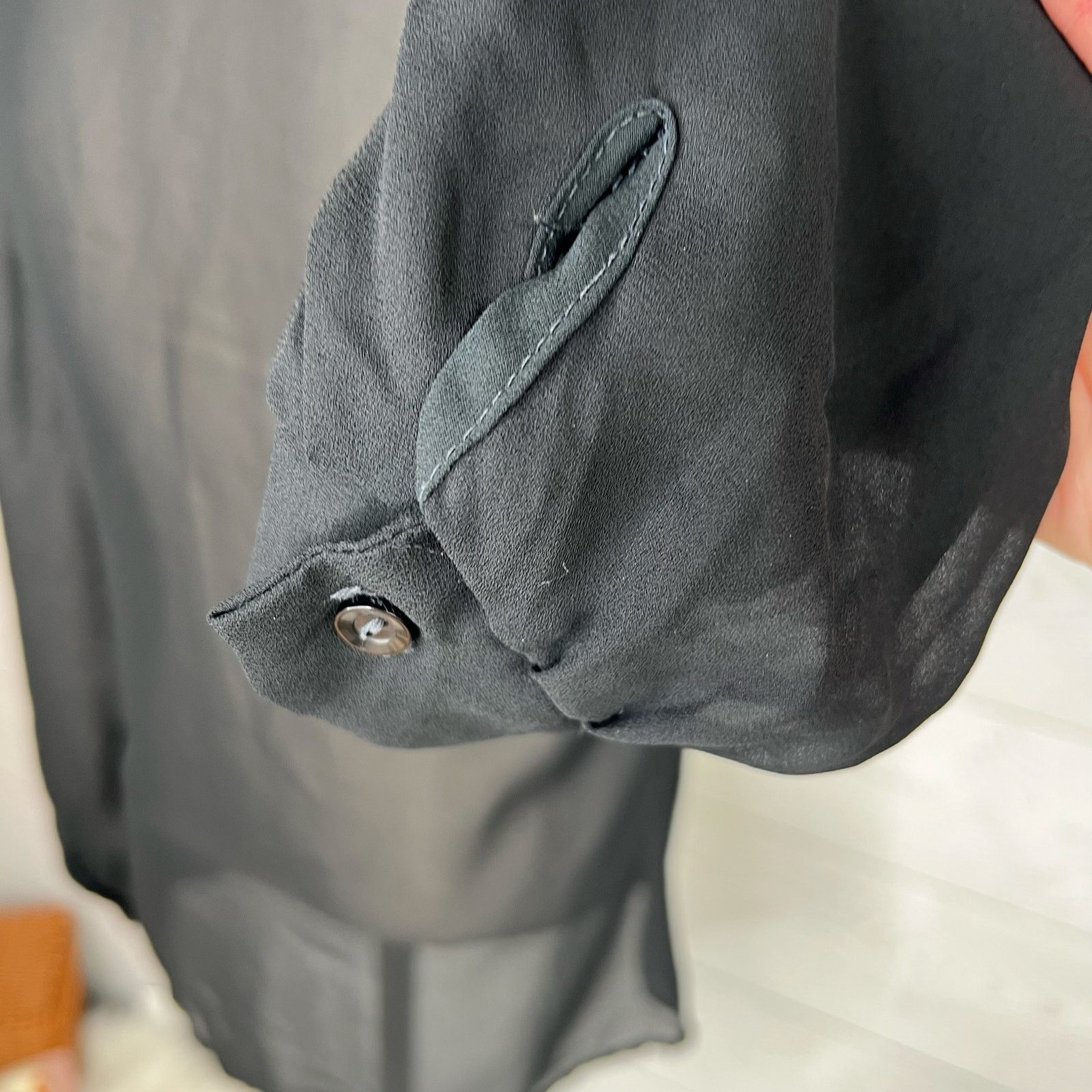 Other Stitches by Marjorie de Martino 80’s black blouse size 9 Size L / US 10 / IT 46 - 4 Thumbnail