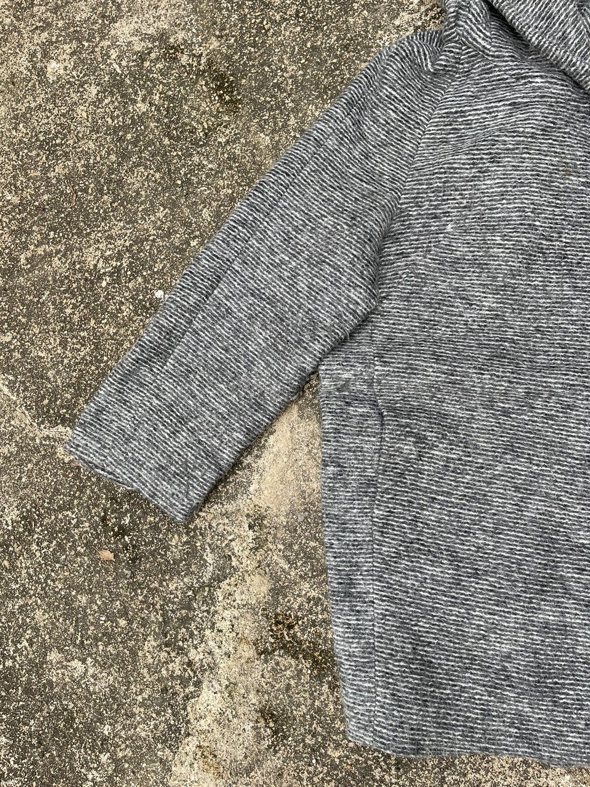Japanese Brand Nouvelle et Chic Hooded Wool Blend Coat 38 Gray Size XS / US 0-2 / IT 36-38 - 3 Thumbnail