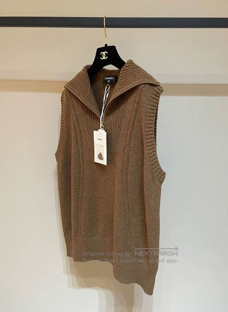 Chanel Chanel Lapel knitted vest Size XS / US 0-2 / IT 36-38 - 5 Thumbnail