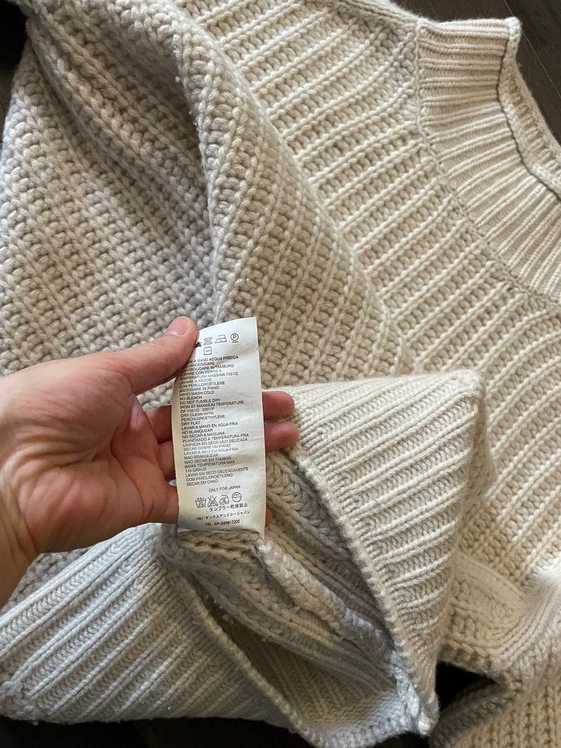 Helmut Lang HELMUT LANG White cashmere sweater Size S / US 4 / IT 40 - 5 Thumbnail