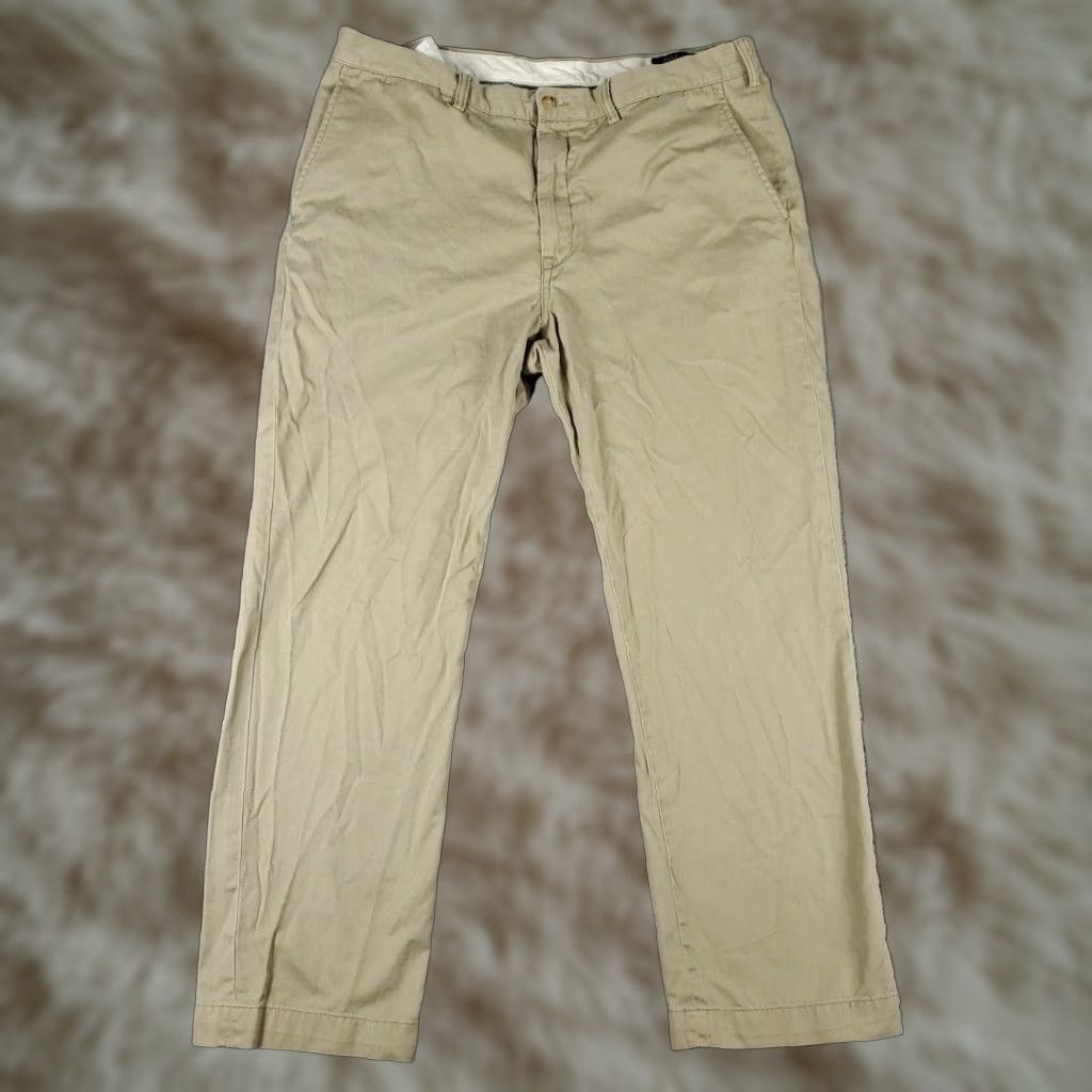 Ralph Lauren Ralph Lauren Pants Mens 38x31 Beige Chino Flat Front Straight Leg Cotton Size US 38 / EU 54 - 1 Thumbnail