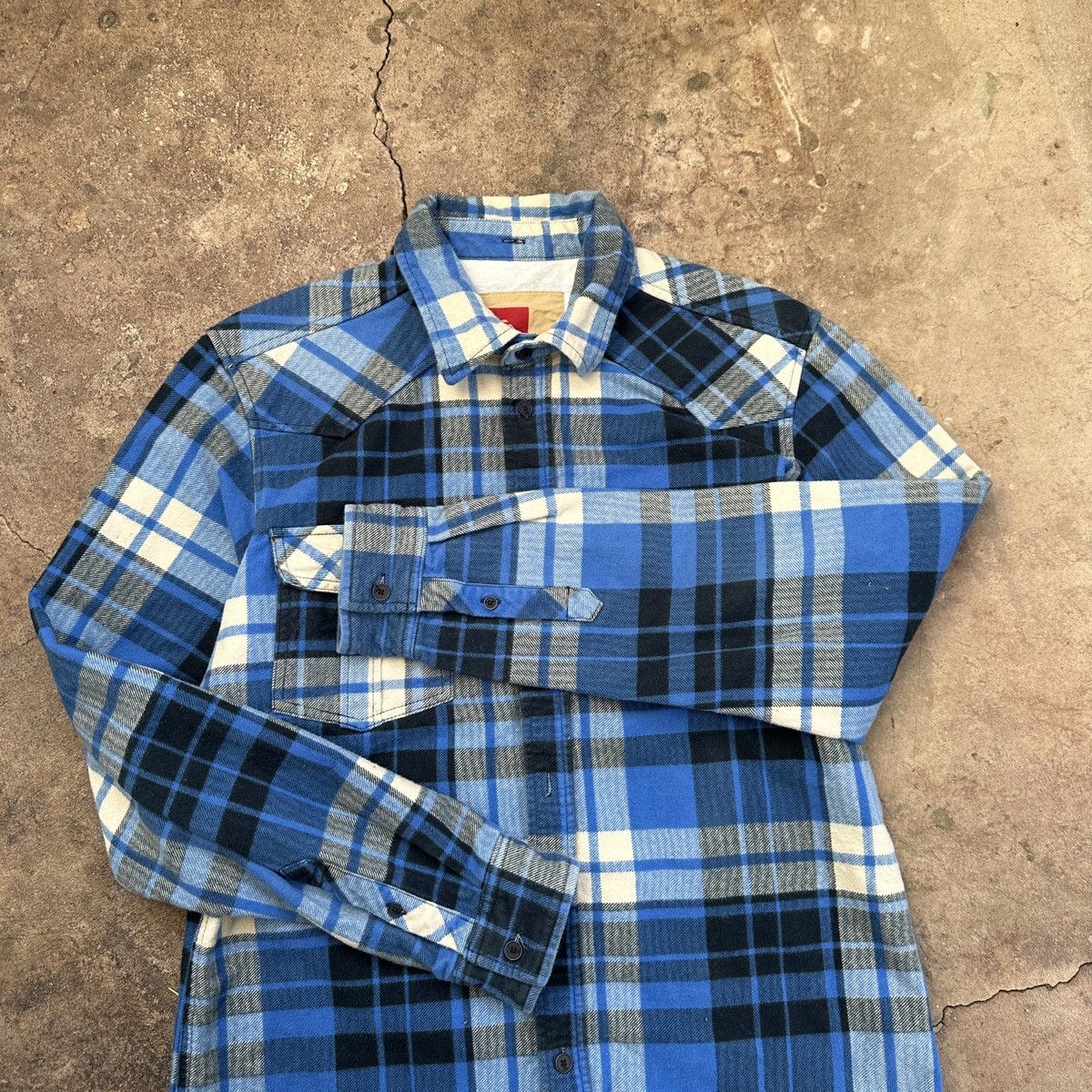 Quiksilver Vintage Quiksilver Flanel Overshirt Size US L / EU 52-54 / 3 - 3 Thumbnail