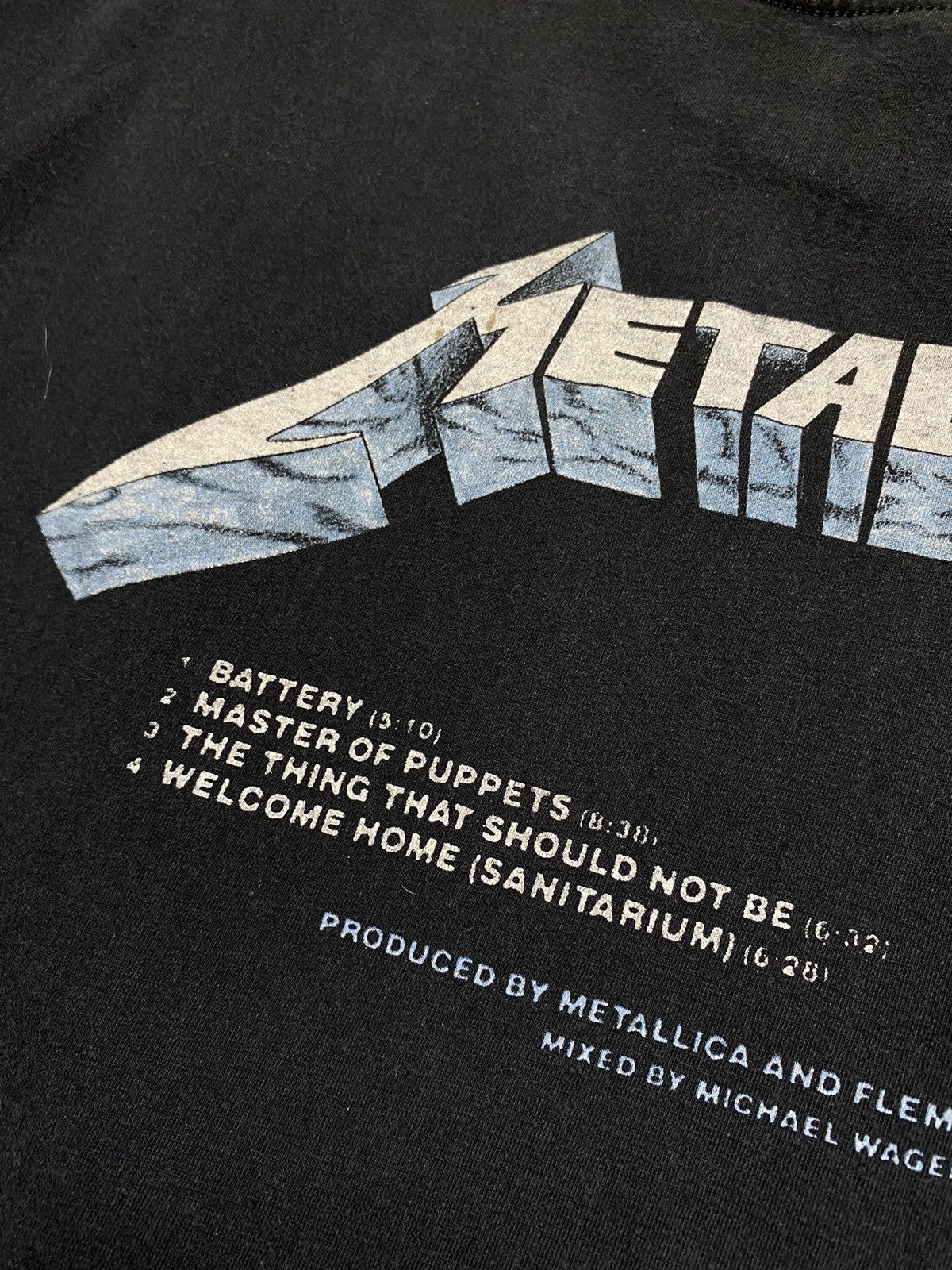 Band Tees Metallica master of puppets black tee vintage y2k 90s rock Size US XXL / EU 58 / 5 - 5 Thumbnail