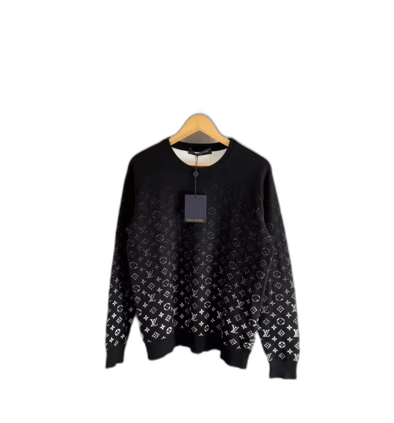 Louis Vuitton Louis Vuitton Black and White Knit Sweater-yf Size US S / EU 44-46 / 1 - 1 Thumbnail