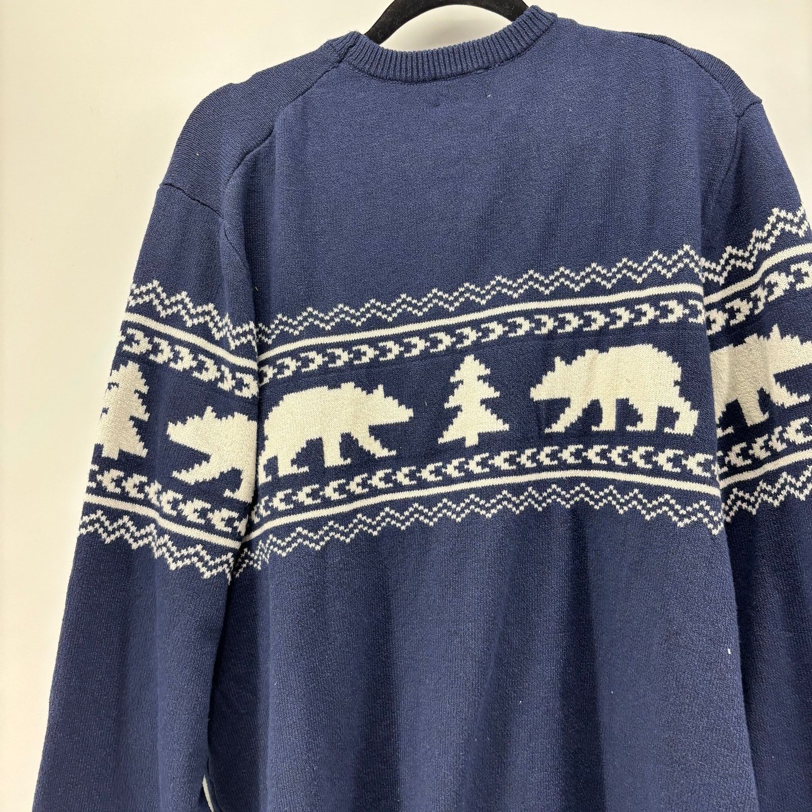 Lands' End Lands End Men's Size XL Sweater Navy Blue Bear Christmas Size US XL / EU 56 / 4 - 11 Thumbnail