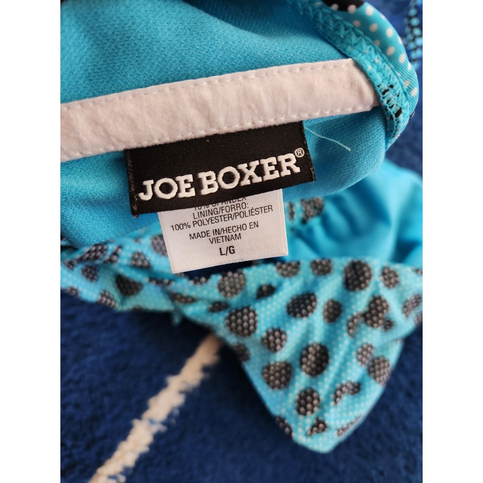 Joe Boxer Joe Boxer Womens Retro Halter Bikini Top Lg Size ONE SIZE - 4 Thumbnail