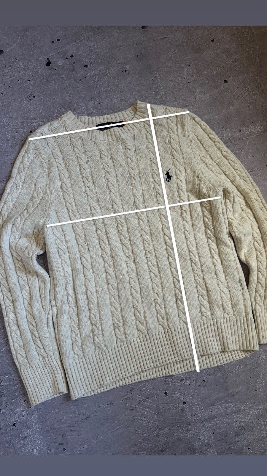 Polo Ralph Lauren Rare Cable Knit Sweater Polo Ralph Lauren M Size US M / EU 48-50 / 2 - 2 Thumbnail