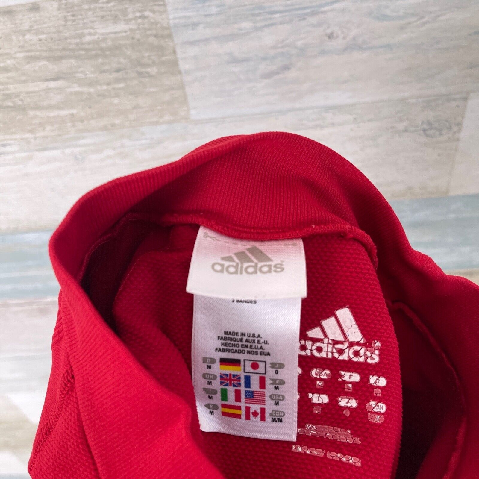Adidas Adidas Mock Neck Top Compression Red ClimaCool Womens M Size M / US 6-8 / IT 42-44 - 7 Thumbnail