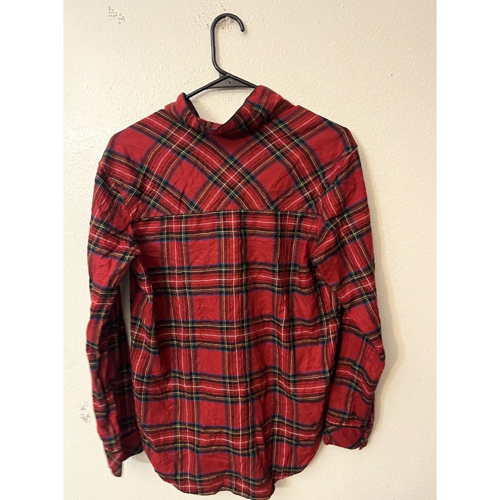 Abercrombie & Fitch Abercrombie & Fitch Womens Flannel Sleepwear Plaid Long Sleeve Pajama Shirt S Size S / US 4 / IT 40 - 3 Thumbnail